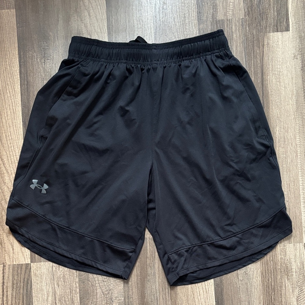 Under Armour Men's Jet Black Athletic Shorts
